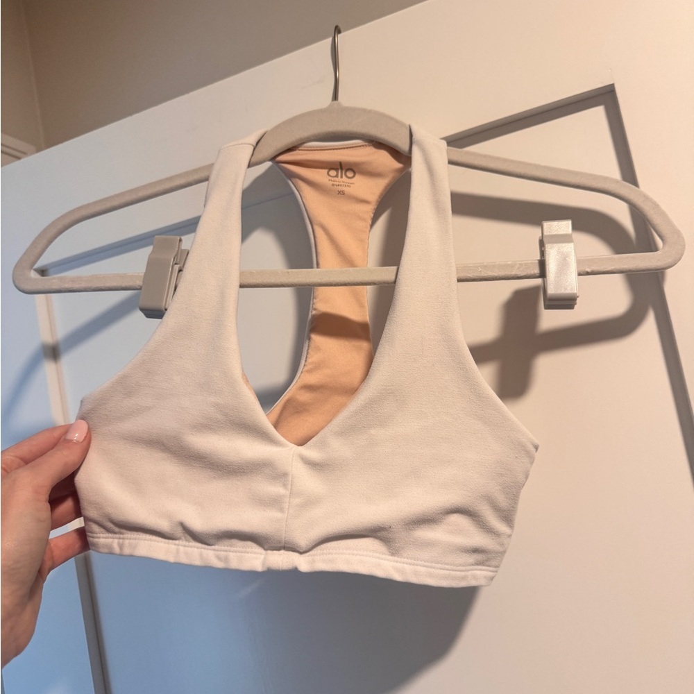 ALO Yoga White Sports Bra XS